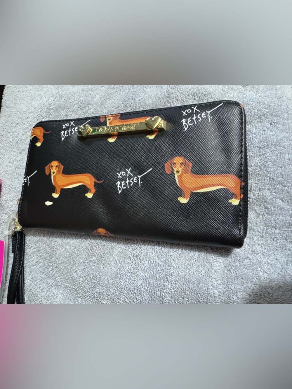 Betsey Johnson dachshund clutch